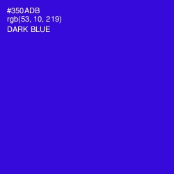 #350ADB - Dark Blue Color Image