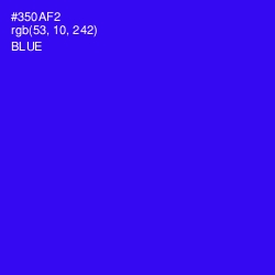 #350AF2 - Blue Color Image