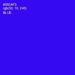 #350AF3 - Blue Color Image