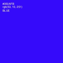 #350AFB - Blue Color Image