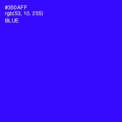 #350AFF - Blue Color Image