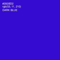 #350BD2 - Dark Blue Color Image