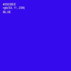 #350BEE - Blue Color Image