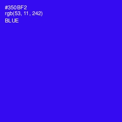 #350BF2 - Blue Color Image