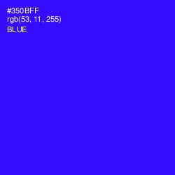 #350BFF - Blue Color Image