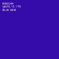#350CAA - Blue Gem Color Image