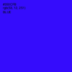 #350CFB - Blue Color Image