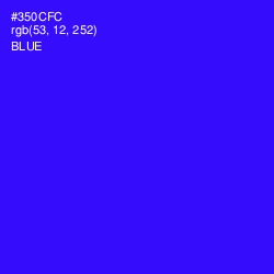 #350CFC - Blue Color Image