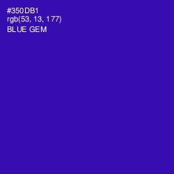 #350DB1 - Blue Gem Color Image