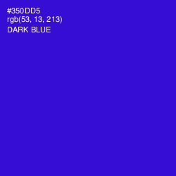 #350DD5 - Dark Blue Color Image