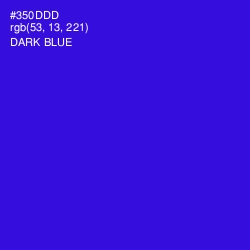 #350DDD - Dark Blue Color Image