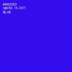 #350DED - Blue Color Image