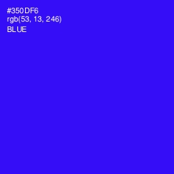 #350DF6 - Blue Color Image