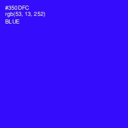 #350DFC - Blue Color Image