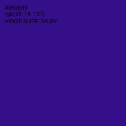 #350E89 - Kingfisher Daisy Color Image