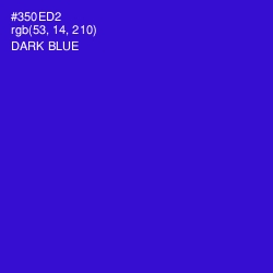 #350ED2 - Dark Blue Color Image