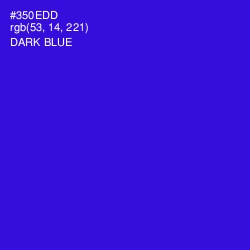 #350EDD - Dark Blue Color Image