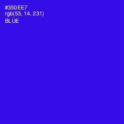 #350EE7 - Blue Color Image