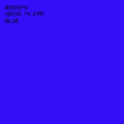 #350EF9 - Blue Color Image