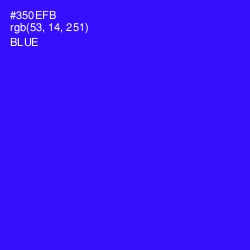 #350EFB - Blue Color Image