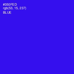 #350FED - Blue Color Image