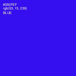 #350FEF - Blue Color Image