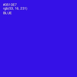 #3510E7 - Blue Color Image