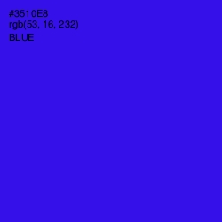 #3510E8 - Blue Color Image