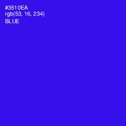 #3510EA - Blue Color Image