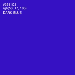 #3511C3 - Dark Blue Color Image