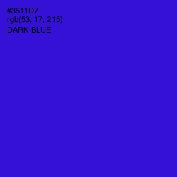 #3511D7 - Dark Blue Color Image