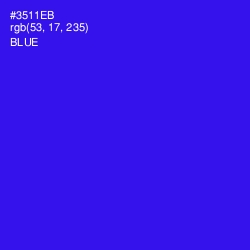 #3511EB - Blue Color Image