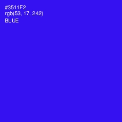 #3511F2 - Blue Color Image