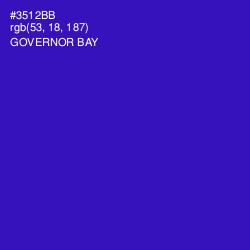 #3512BB - Governor Bay Color Image