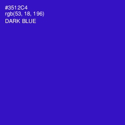 #3512C4 - Dark Blue Color Image