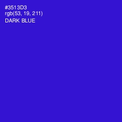 #3513D3 - Dark Blue Color Image