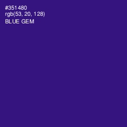 #351480 - Blue Gem Color Image