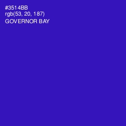 #3514BB - Governor Bay Color Image