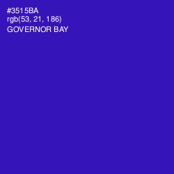 #3515BA - Governor Bay Color Image