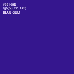 #35168E - Blue Gem Color Image