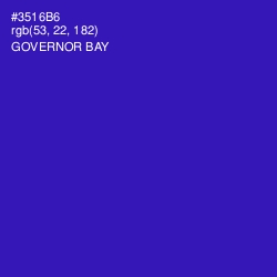 #3516B6 - Governor Bay Color Image