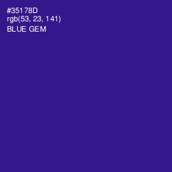 #35178D - Blue Gem Color Image