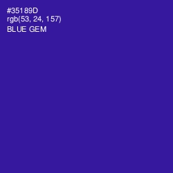 #35189D - Blue Gem Color Image