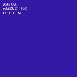 #3518A6 - Blue Gem Color Image