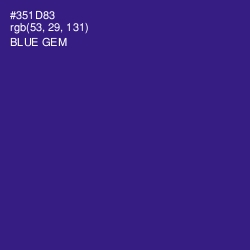 #351D83 - Blue Gem Color Image