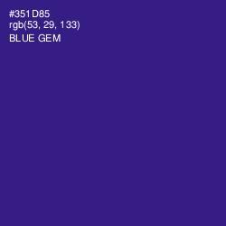 #351D85 - Blue Gem Color Image