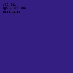 #351E82 - Blue Gem Color Image