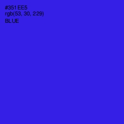#351EE5 - Blue Color Image