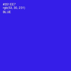 #351EE7 - Blue Color Image