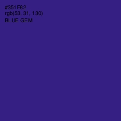 #351F82 - Blue Gem Color Image